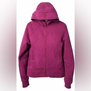 Lululemon Scuba Hoodie Full Zip Magenta Purple Women’s Size 8